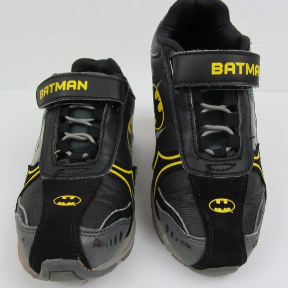 Batman Other - Batman Light Up Velcro Youth Sneakers Shoes 12.5